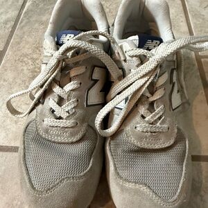 New Balance Gray Sneakers Mesh Suede Breathable